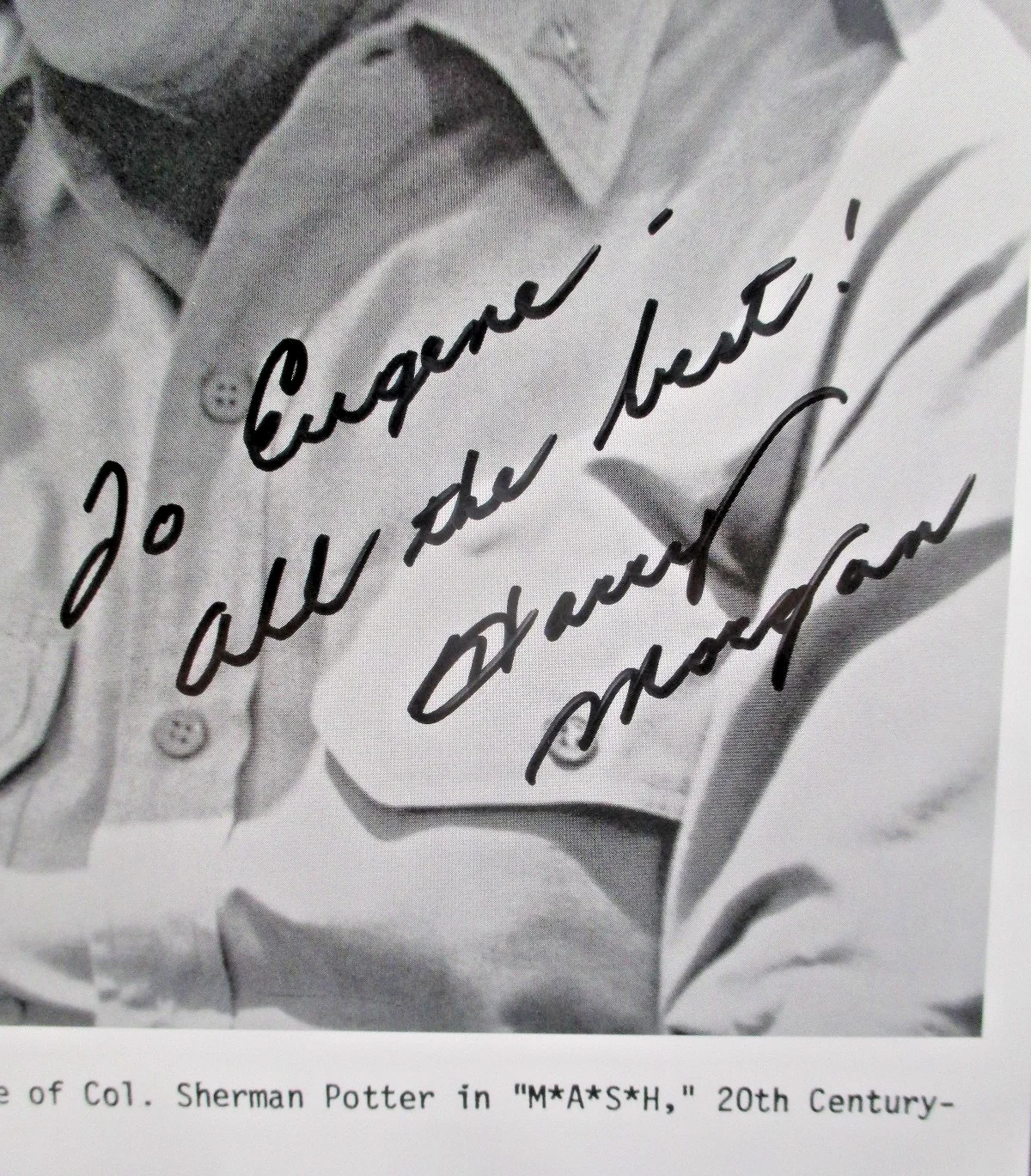 Harry Morgan — Harry Morgan Actor Television MASH Autographed Signed 8"x10" Photo, изображение 2