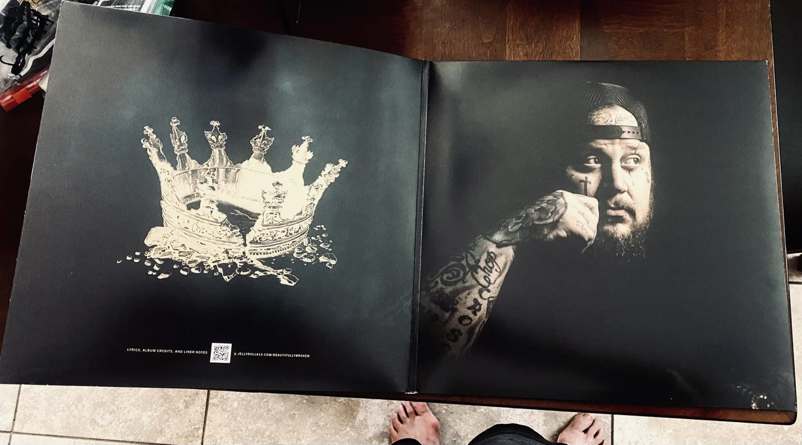 Jelly Roll Signed Vinyl LP Beautifully Broken Autographed JSA COA I Am Not Okay, изображение 3