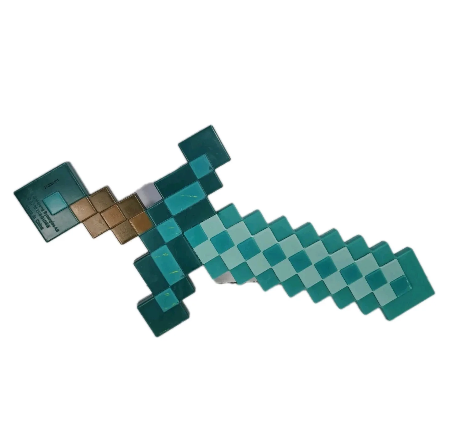 Rare Signed Minecraft Green Sword Toy Replica Developer Patrick Geuder Autograph, image 3