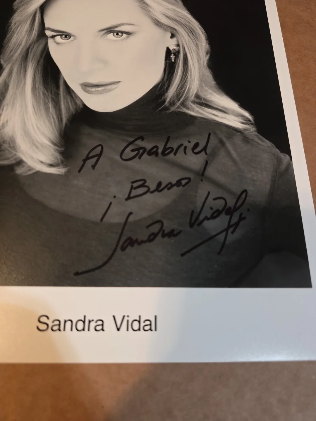 Signed Photo Sandra Vidal in "Angeles" 8x10 Autographed, изображение 2