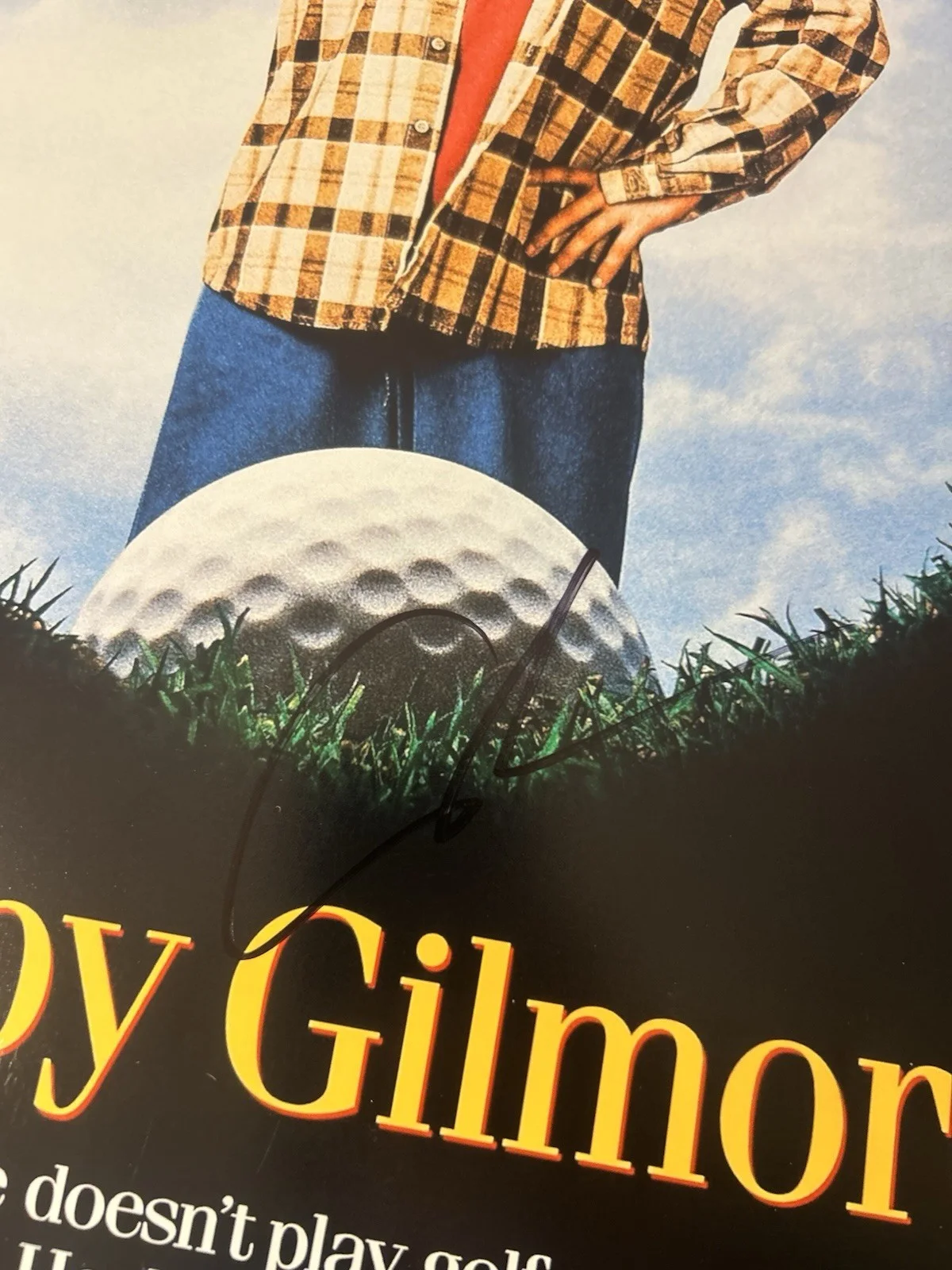 Adam Sandler — Adam Sandler Signed Happy Gilmore 12x18 Poster Autographed JSA COA, изображение 3