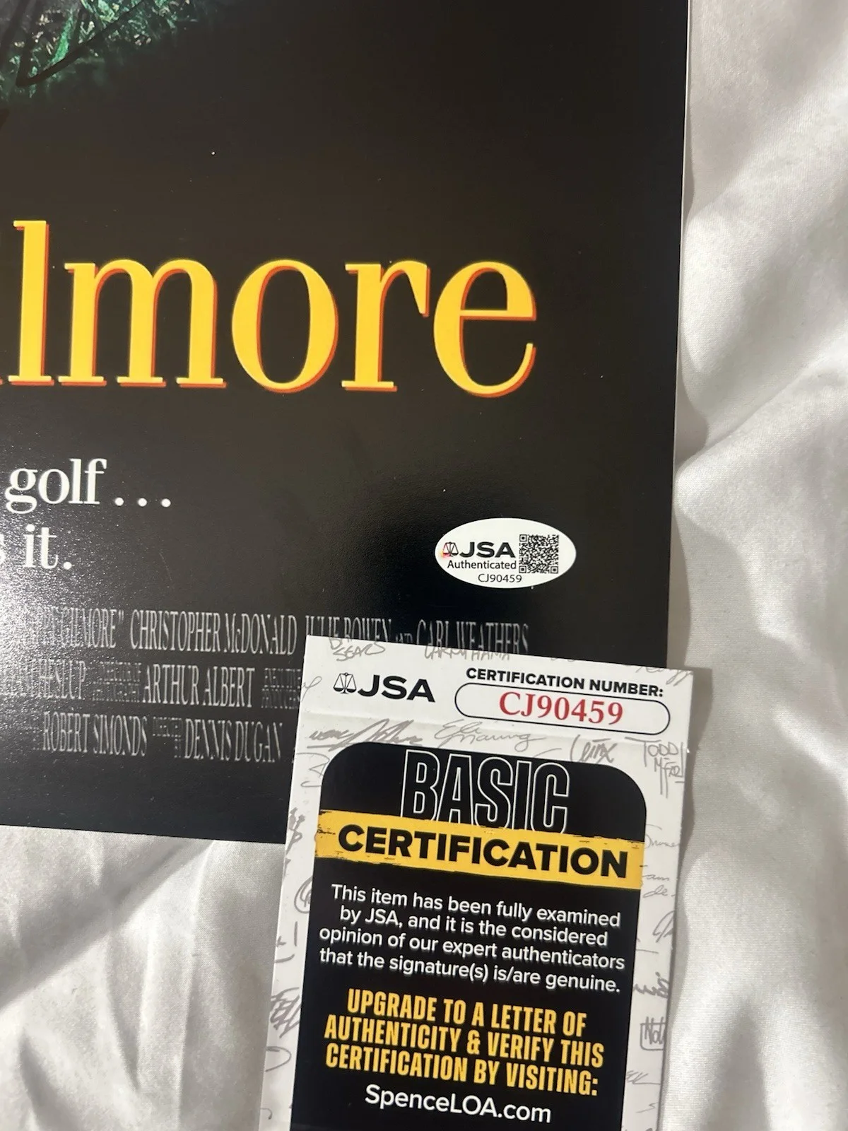 Adam Sandler — Adam Sandler Signed Happy Gilmore 12x18 Poster Autographed JSA COA, изображение 4