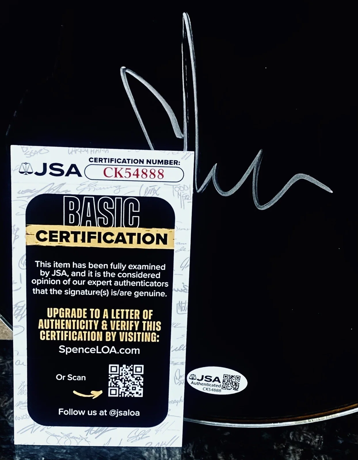 YUNGBLUD * DOMINIC RICHARD HARRISON * Signed New Drumhead GRAMMY Best Rock Album, изображение 4