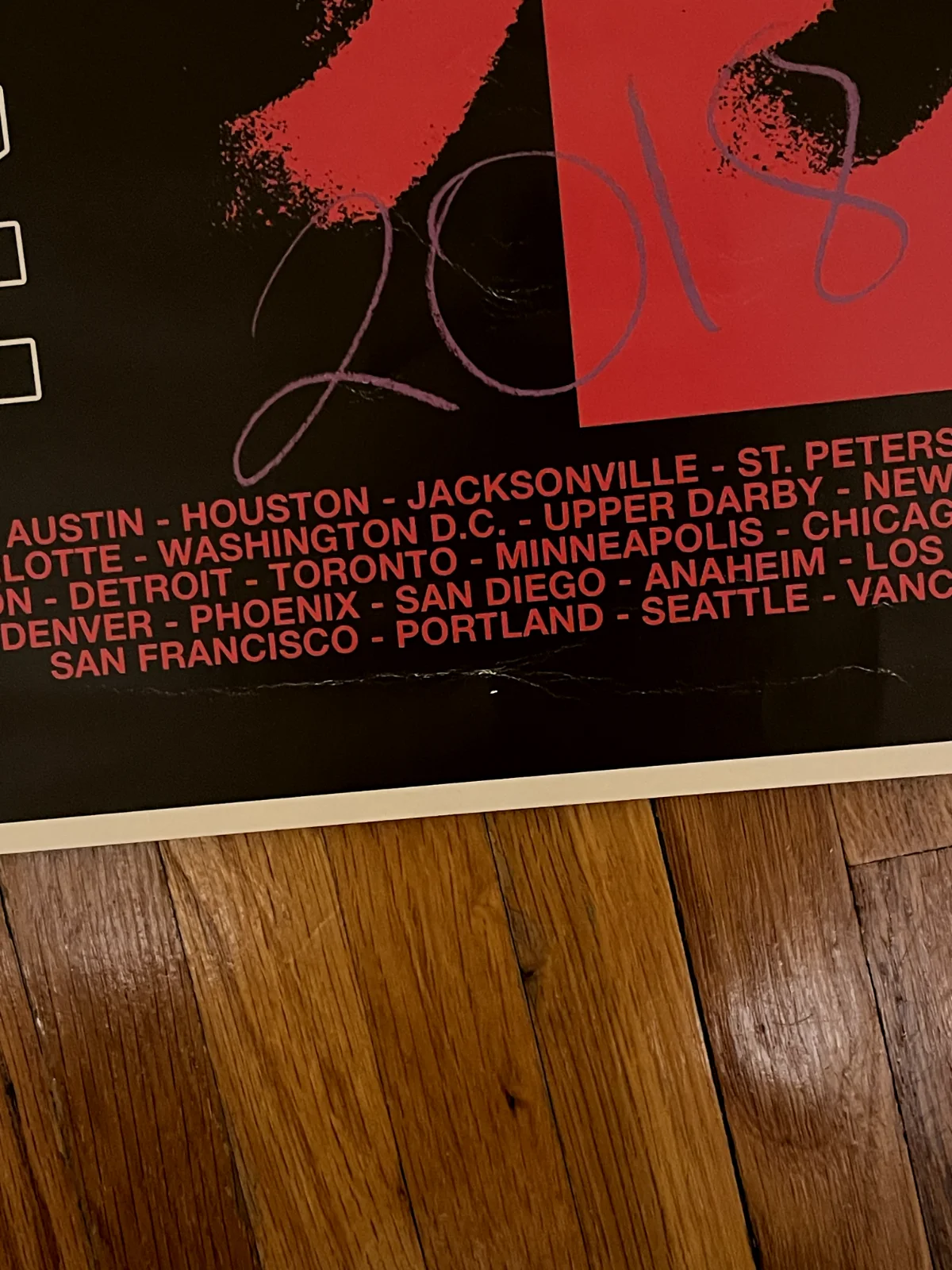 SIGNED Troye Sivan Bloom Tour 2018 Poster, image 3