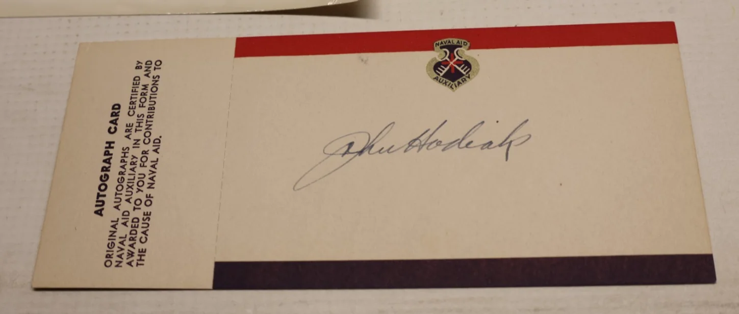 John Hodiak — WWII Era John Hodiak Autograph & Photographs Grouping Naval Aid Auxiliary, image 4