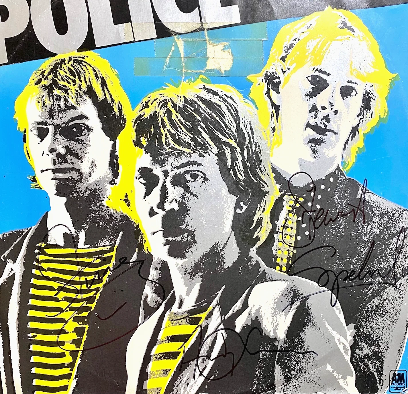 1979 The Police "Walking On The Moon" LP Signed By 3 Sting Andy Summers Copeland, image 3