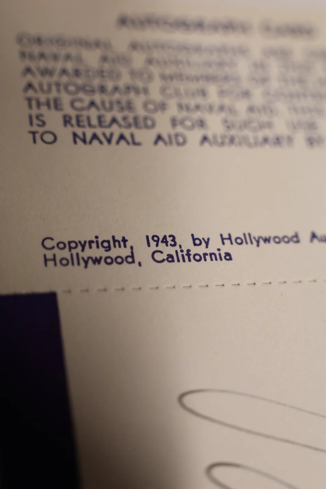 Van Johnson — WWII Era Van Johnson Autograph & Photographs Grouping Naval Aid Auxiliary, изображение 3