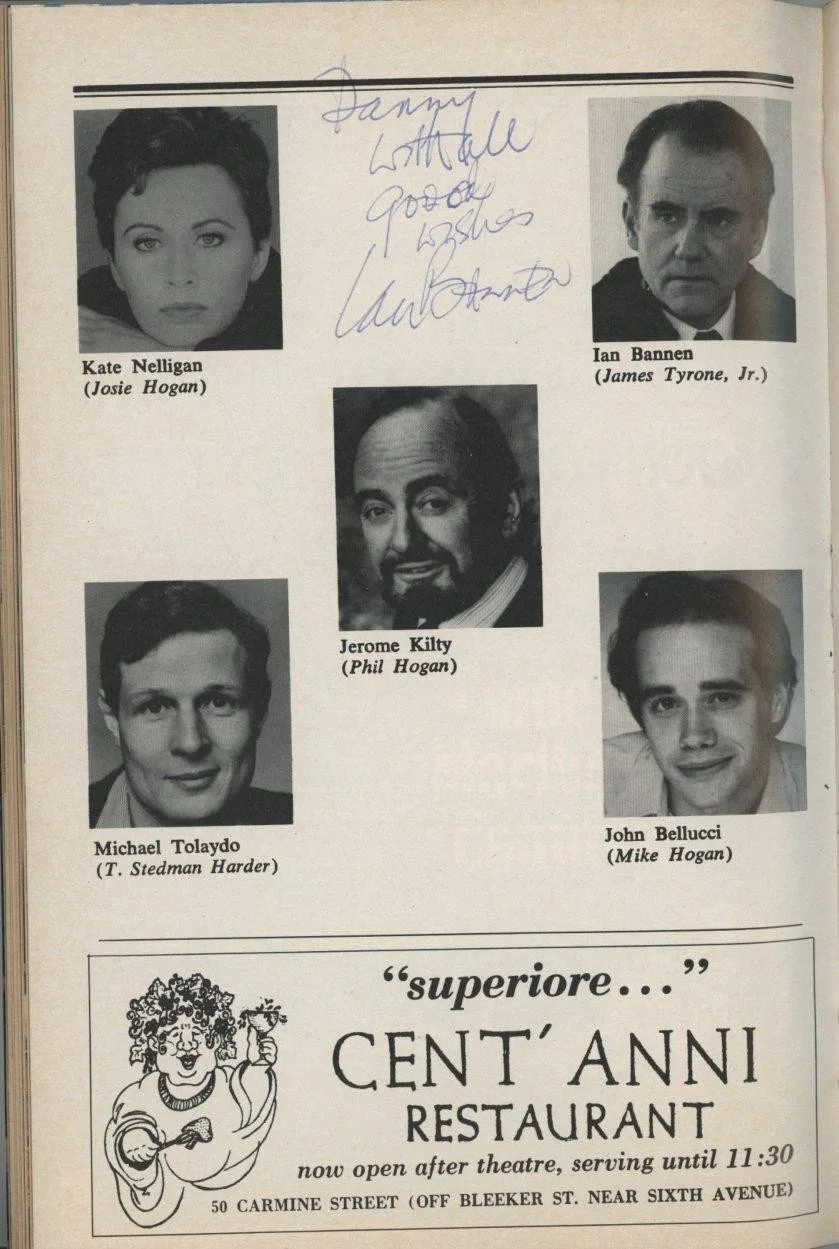 Ian Bannen — Ian Bannen- Signed Cort Theatre Playbill for "A Moon for the Misbegotten", image 2