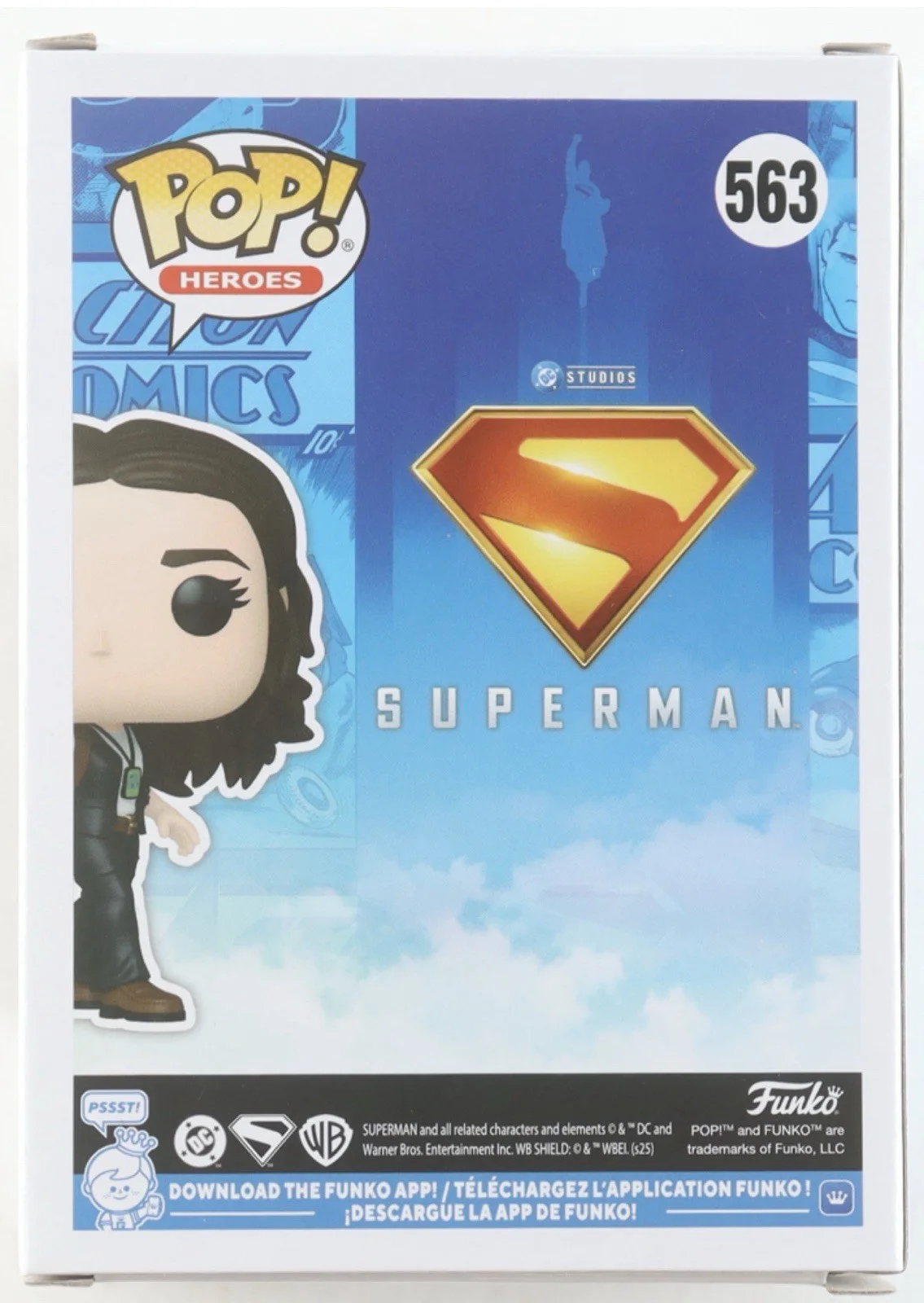 RACHEL BROSNAHAN — Rachel Brosnahan Signed Superman Lois Lane Funko Pop 563 Autographed JSA COA, изображение 3