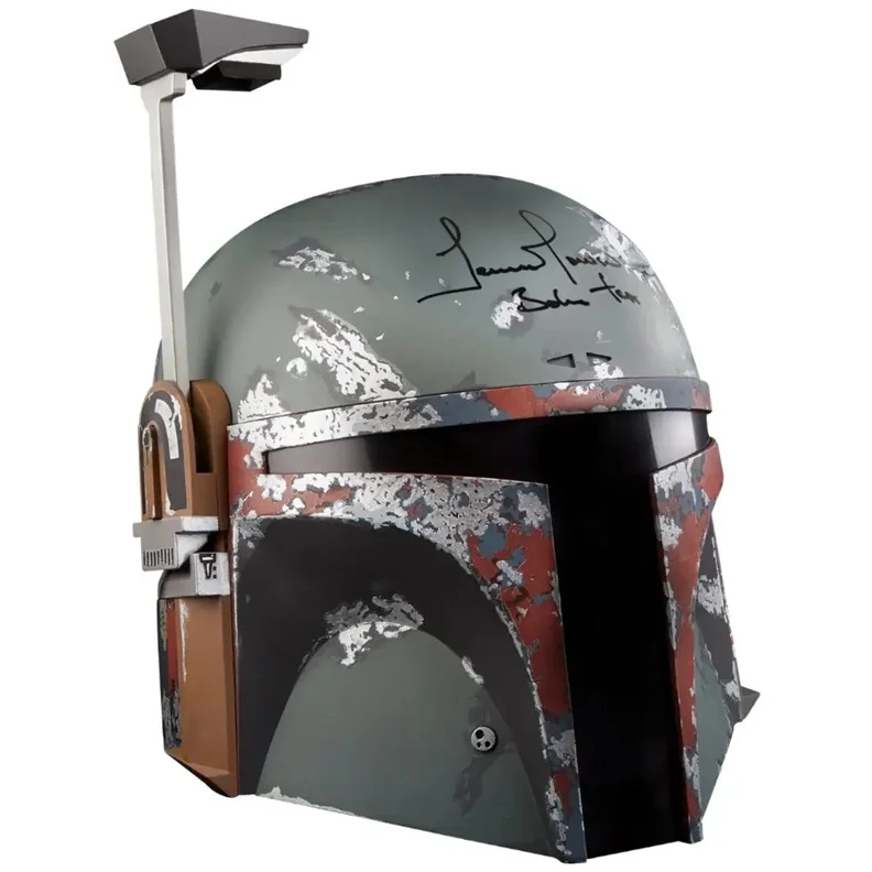 Temuera Morrison — Temuera Morrison Autographed Star Wars Black Series Boba Fett Weathered Helmet, изображение 3