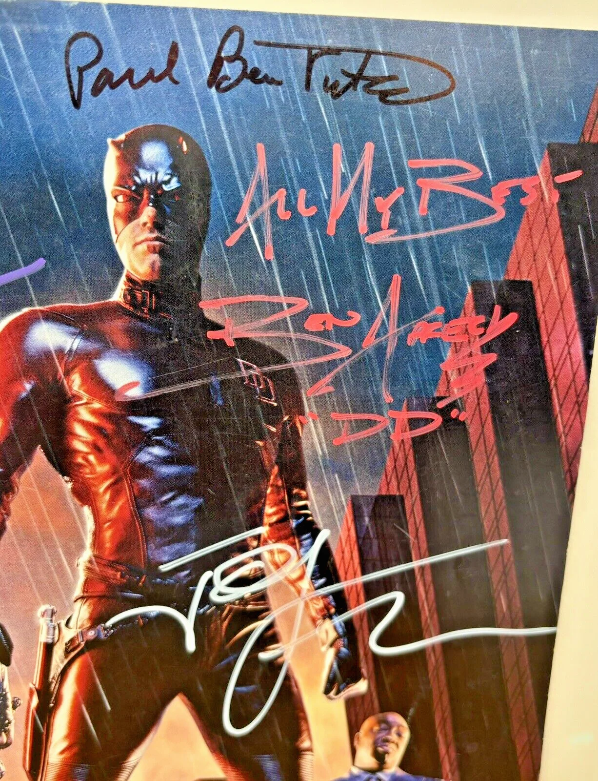 2003 Daredevil Movie Program Cast Signed By 11 Ben Affleck Michael Clarke Duncan, image 2