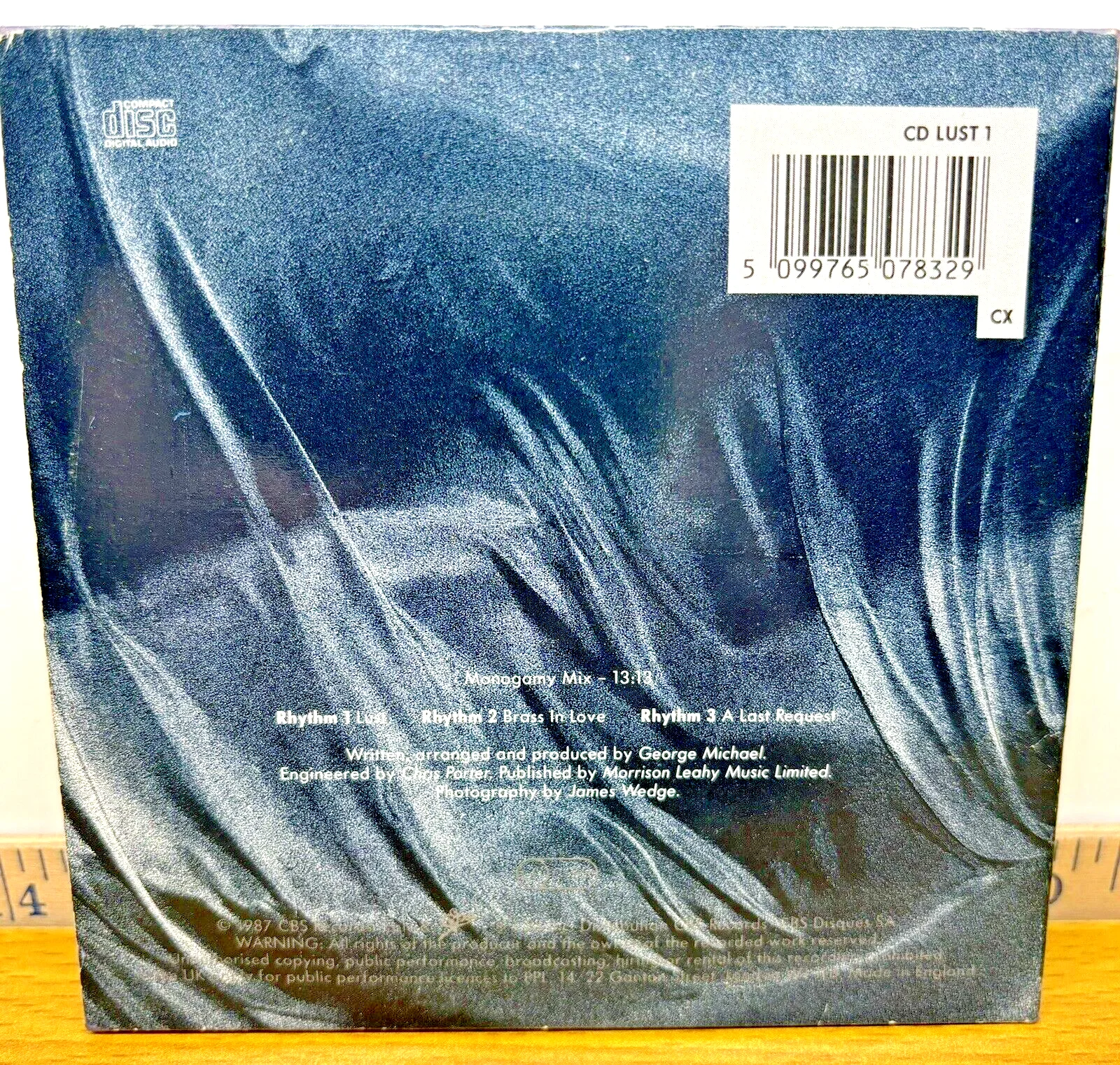1987 George Michael "I Want Your Sex" CD Single From Faith LP Signed Autograph, изображение 5