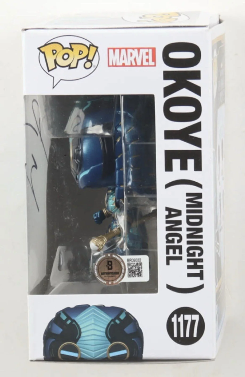Danai Gurira — Danai Gurira Signed Okoye Funko Wakanda Forever Midnight Angel Beckett COA, изображение 2