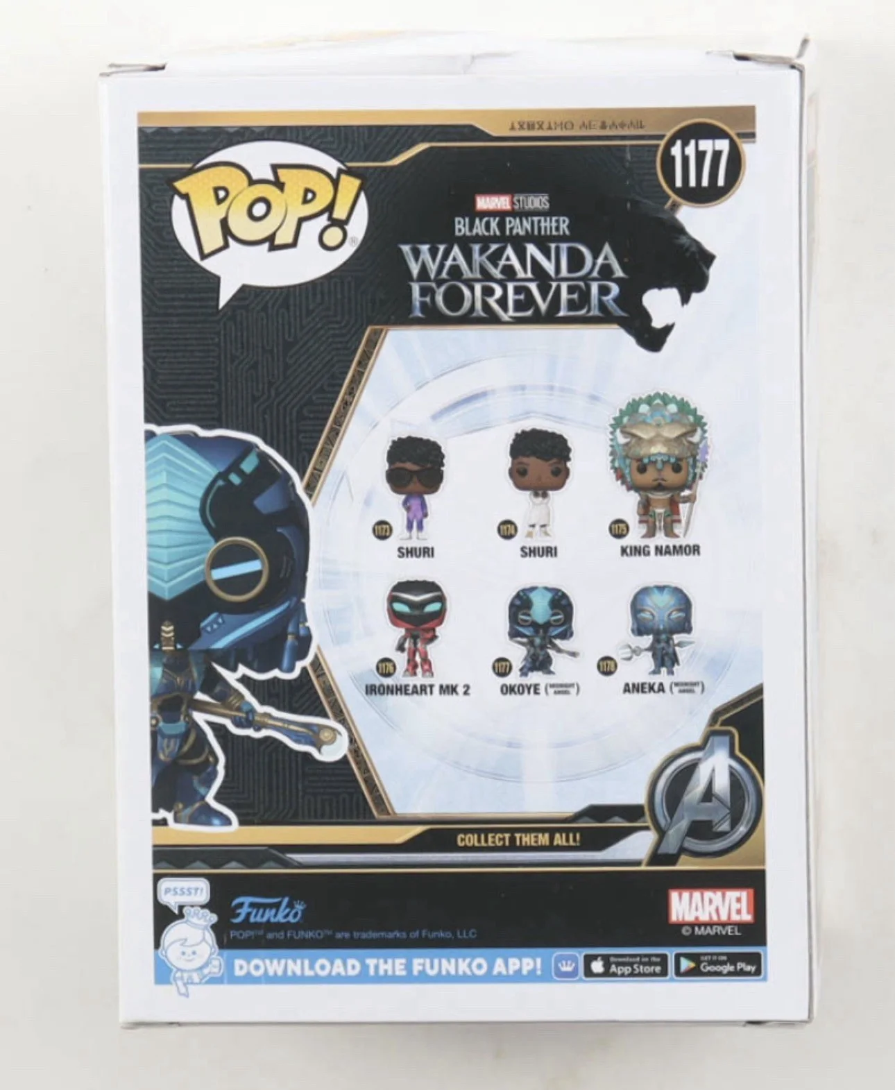 Danai Gurira — Danai Gurira Signed Okoye Funko Wakanda Forever Midnight Angel Beckett COA, изображение 3
