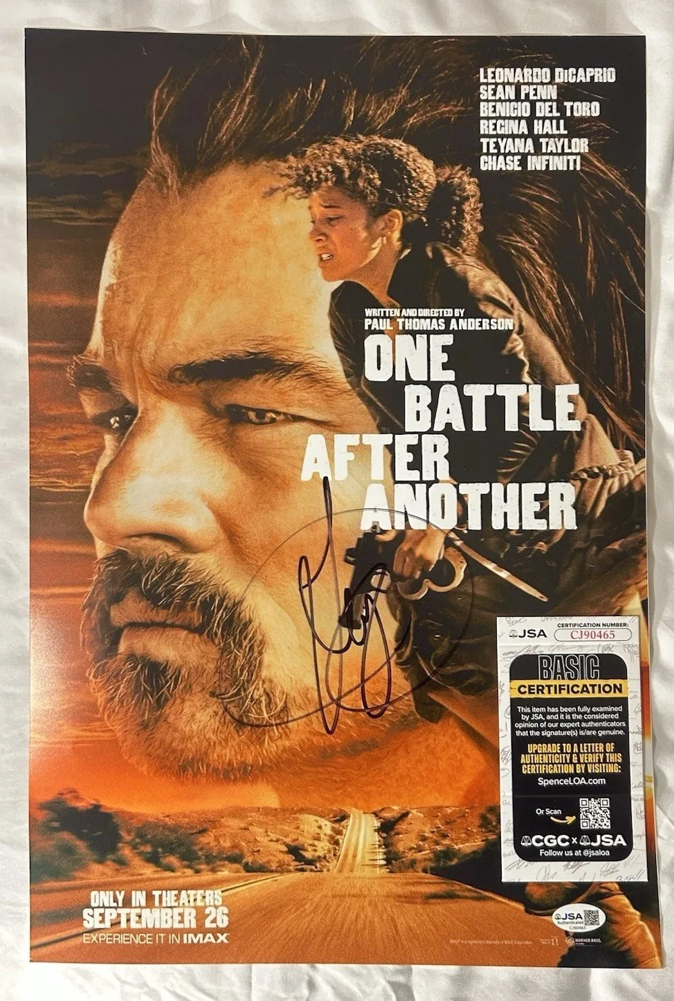 Teyana Taylor — Teyana Taylor Signed One Battle After Another 12x18 Poster Autographed JSA COA
