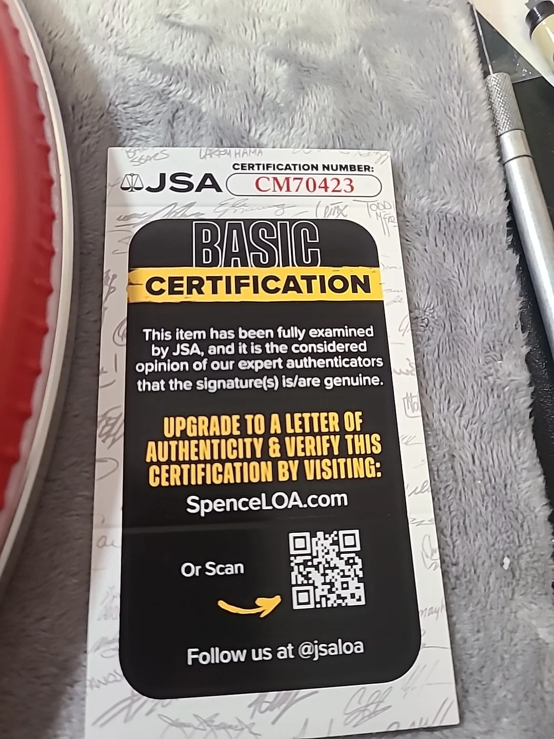 Danny Carey Signed 14" Evans Drumhead Orange JSA Certified, image 4