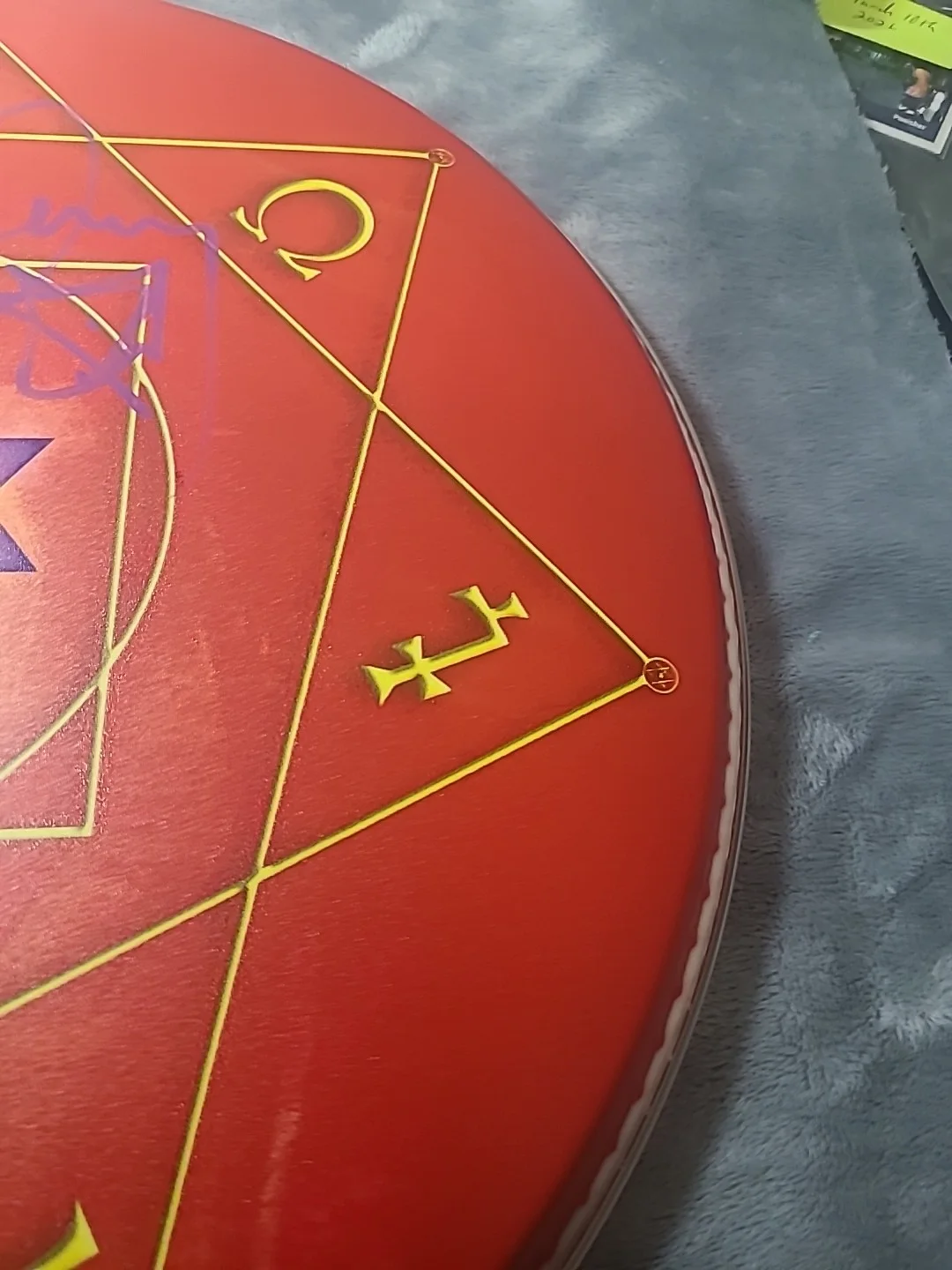Danny Carey Signed 14" Evans Drumhead Orange JSA Certified, image 5