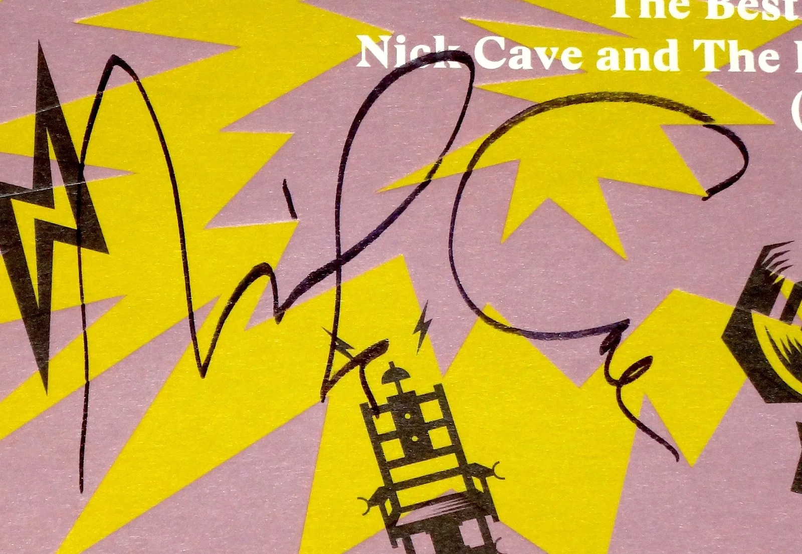 NICK CAVE AND THE BAD SEEDS HAND SIGNED AUTOGRAPHED THE BEST OF VINYL ALBUM PROF, изображение 2