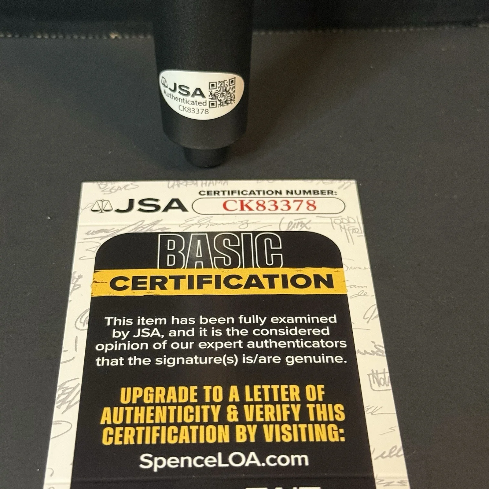 Sal Vulcano — Sal Vulcano Signed Microphone Autographed Mic Impractical Joker Comedian JSA COA, image 3