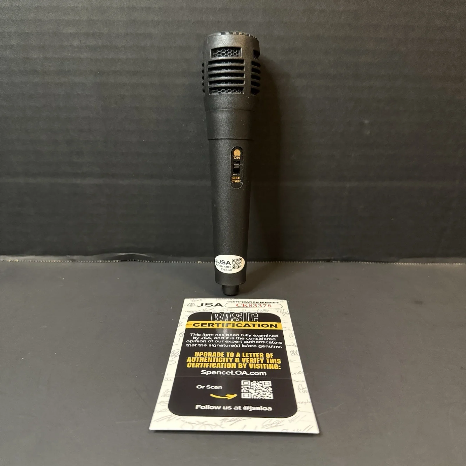 Sal Vulcano — Sal Vulcano Signed Microphone Autographed Mic Impractical Joker Comedian JSA COA, image 4