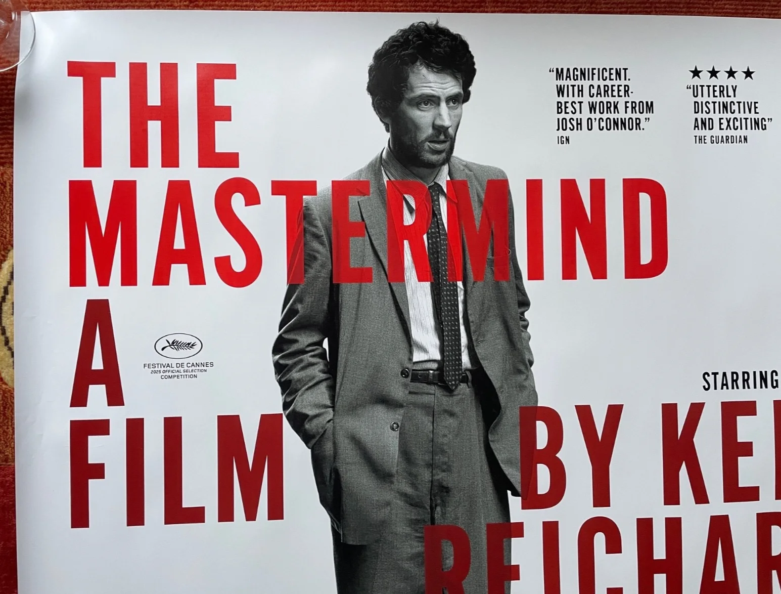 THE MASTERMIND (2025) Original UK Quad Movie Film Poster Josh O'Connor, изображение 2