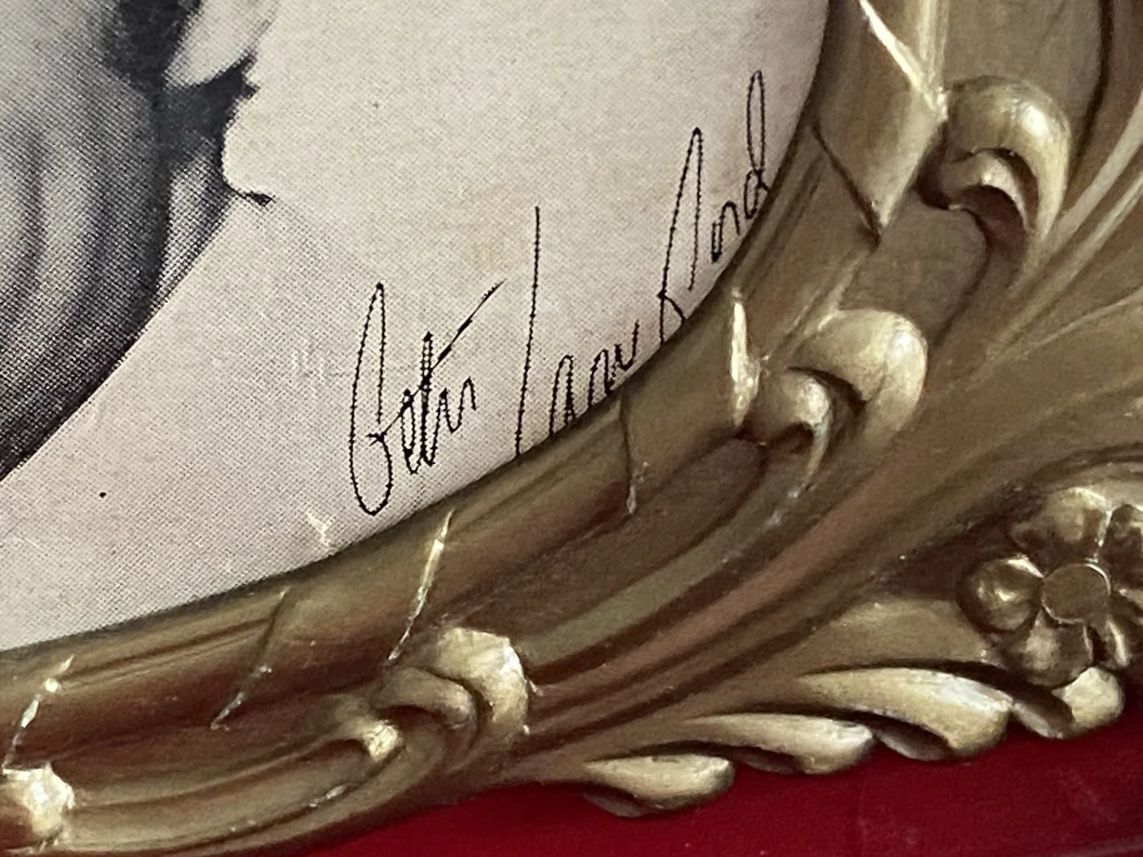Peter Lawford — Vintage Louisa May Alcott Little Women trinket box Peter Lawford autograph photo, изображение 3