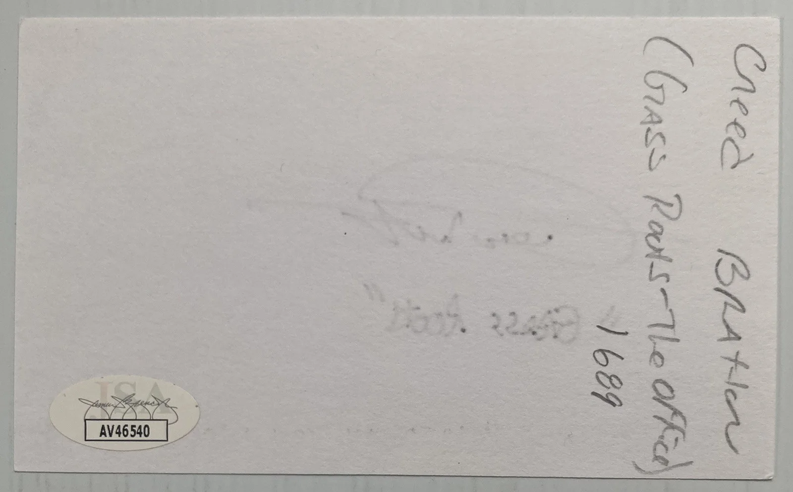 Creed Bratton — The Office Creed Bratton Signed Autograph 3x5 Index Card - JSA Cert - FREE S&H!, изображение 3