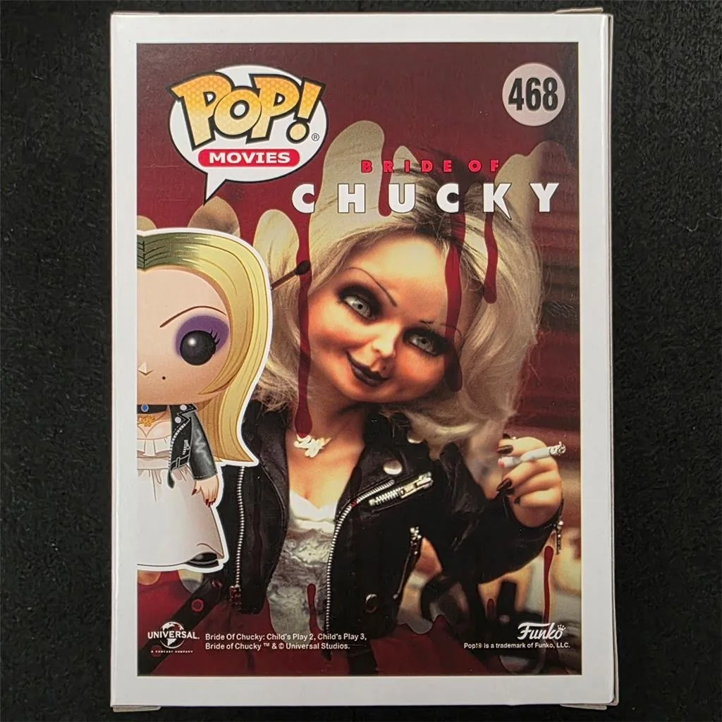 Jennifer Tilly — Jennifer Tilly signed "Tiff" Tiffany Chucky Funko Pop 468 autograph Beckett BAS, image 3