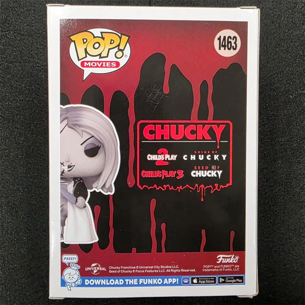 Jennifer Tilly — Jennifer Tilly signed Chucky Tiffany Scare Fair Funko Pop autograph Beckett BAS, изображение 3