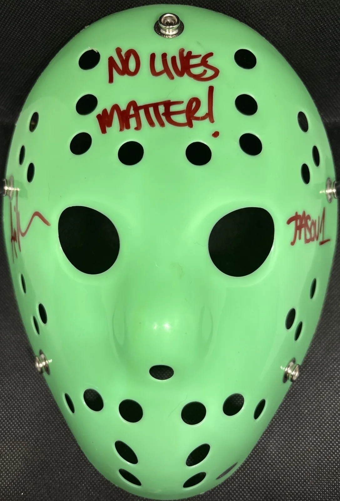 Ari Lehman — Movie Halloween: ari lehman signed Jason Hockey Mask. With Hologram COA, изображение 2