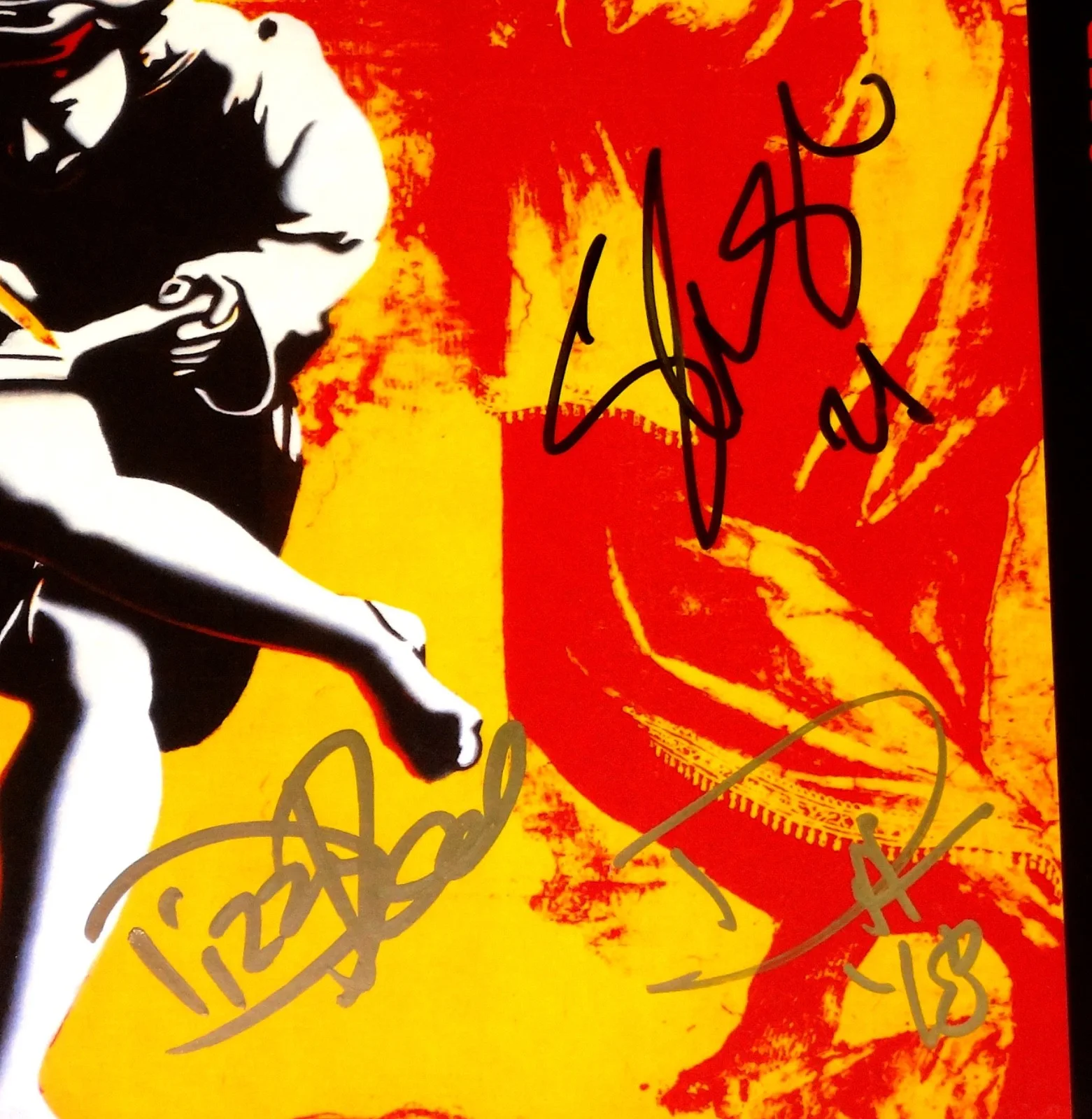 GUNS N' ROSES HAND SIGNED AUTOGRAPHED USE YOUR ILLUSION 1 ALBUM W/ PROOF +C.O.A., image 2
