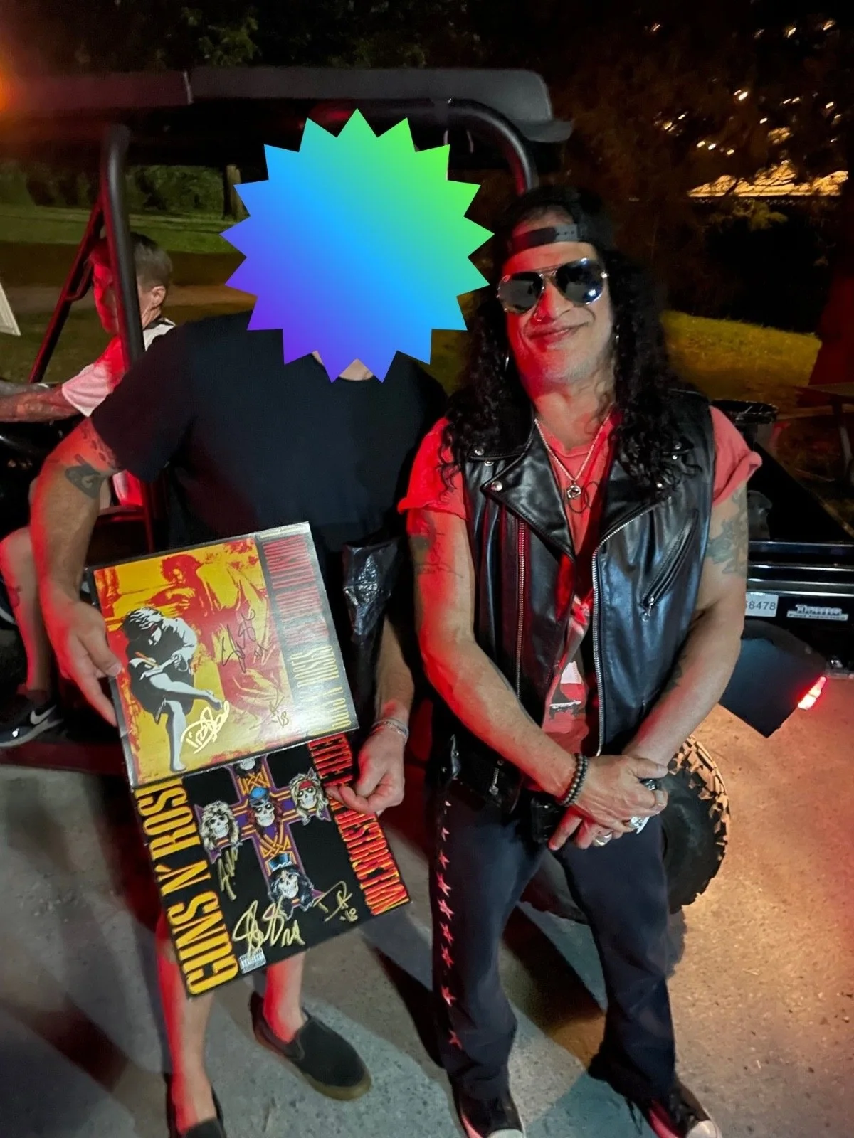 GUNS N' ROSES HAND SIGNED AUTOGRAPHED APPETITE FOR DESTRUCTION ALBUM W/PROOF+COA, image 5
