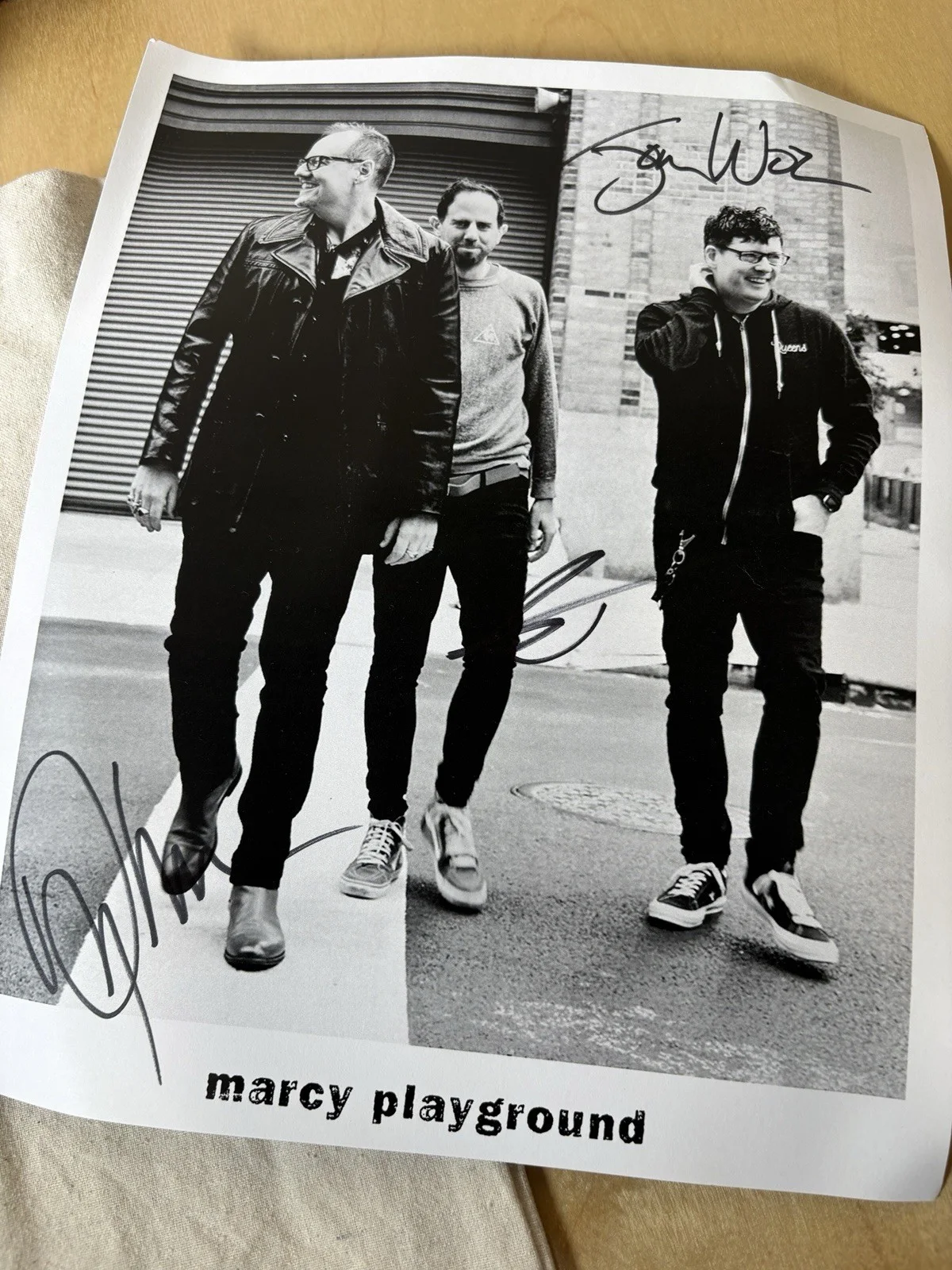 Marcy Playground Tote (Signed), Picture (Signed) and Pin Set, image 4