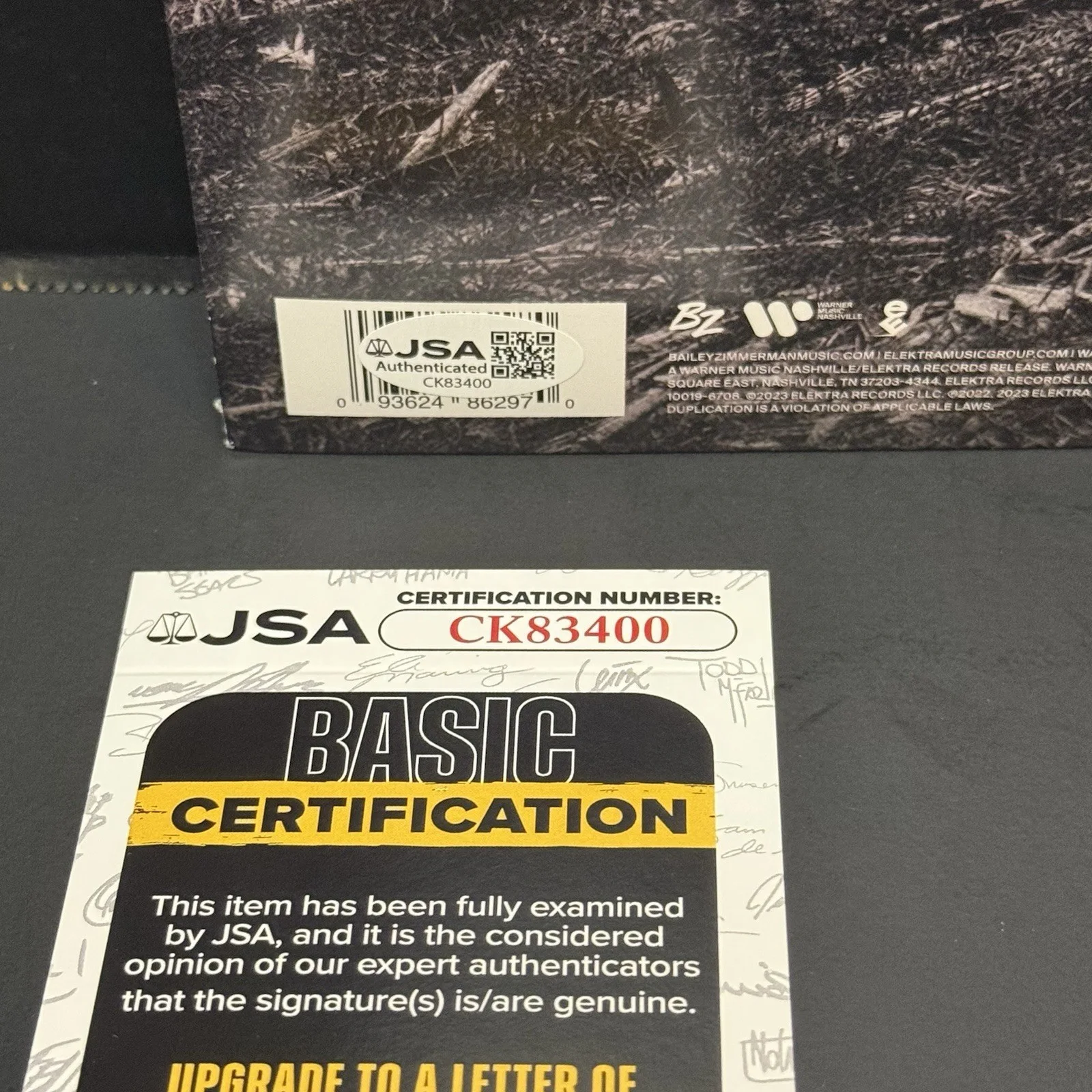 Bailey Zimmerman Signed Vinyl Autographed Religiously Album JSA COA Country Rap, image 4