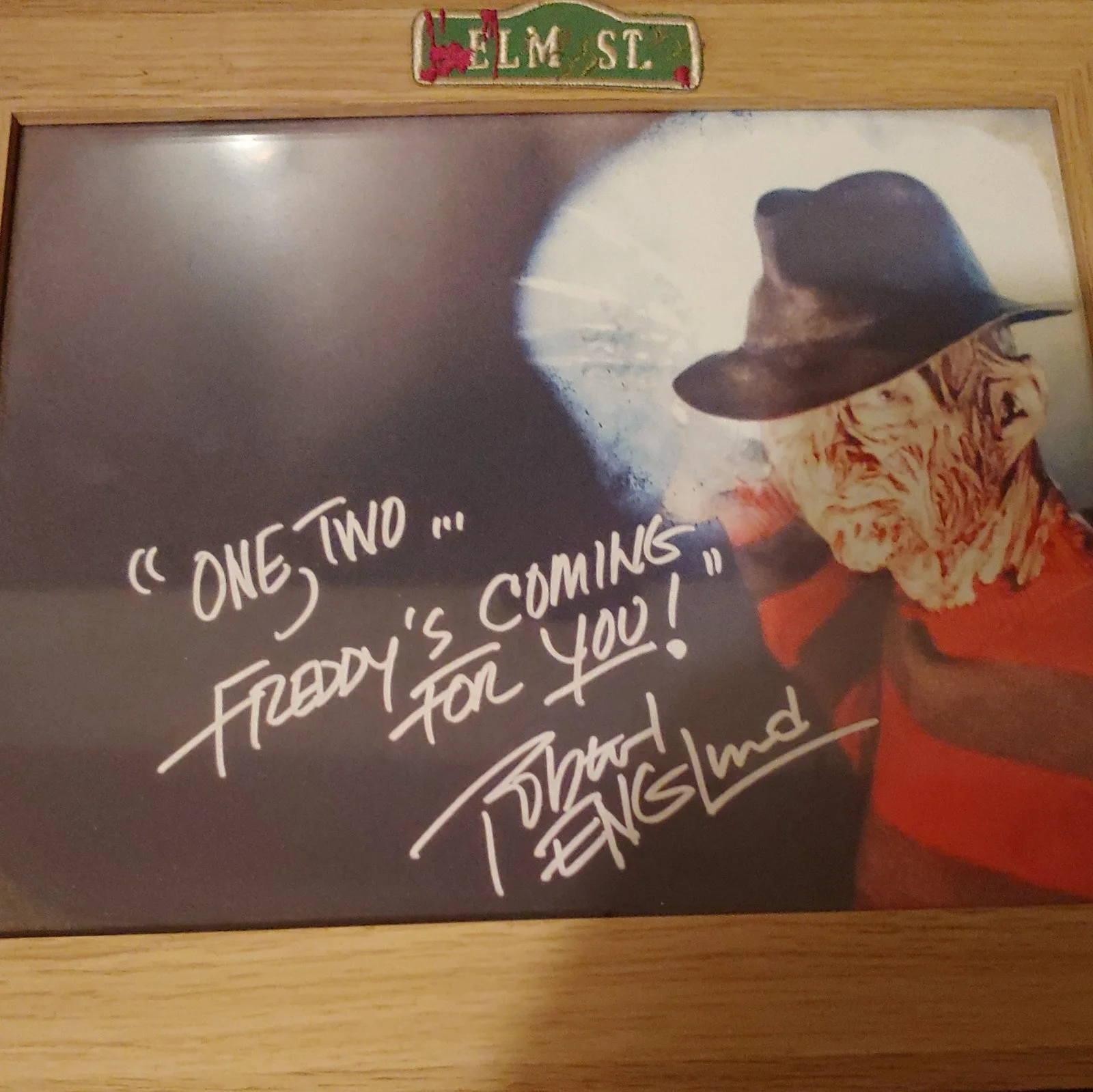 Robert Englund — Robert Englund Signed Freddy Krueger Photo A Nightmare on Elm Street, изображение 2