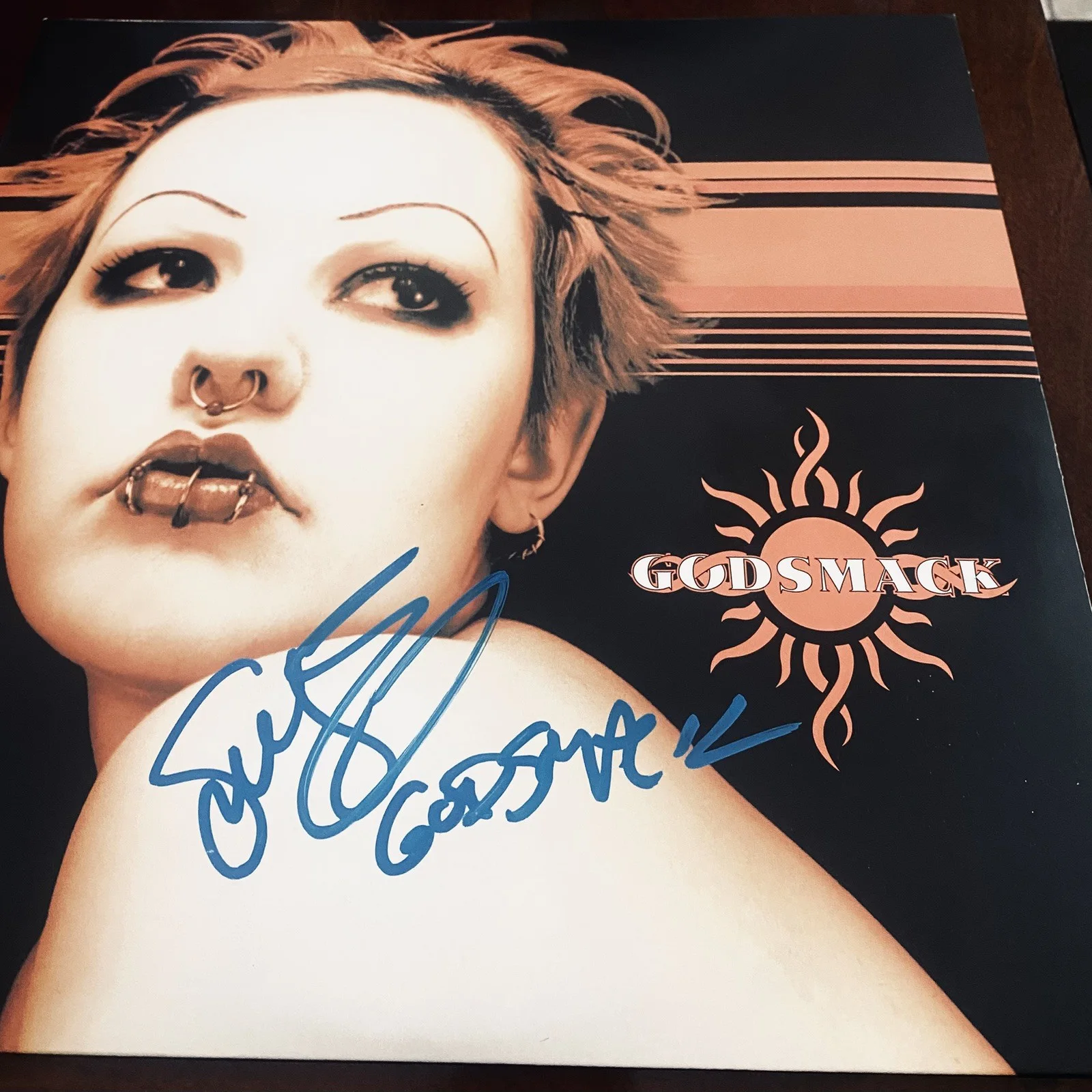 Sully Erna Signed GODSMACK Vinyl LP Authenticated Inscribed JSA COA James Spence, image 2