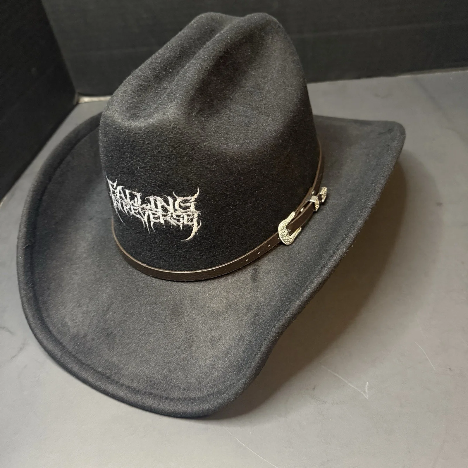 Ronnie Radke Signed Cowboy Hat Autographed Falling In Reverse Singer JSA COA, image 4