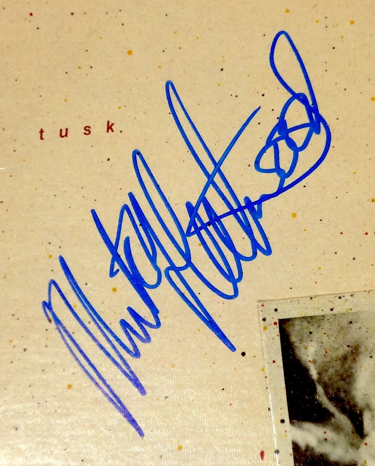 FLEETWOOD MAC MICK FLEETWOOD HAND SIGNED AUTOGRAPHED TUSK VINYL ALBUM! WITH COA, изображение 2
