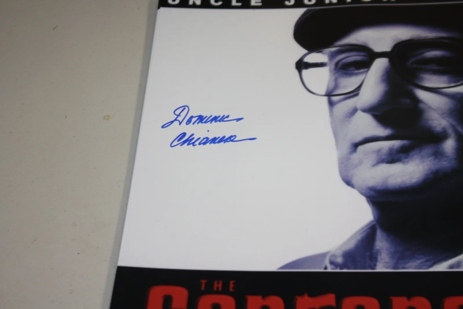 Dominic Chianese — Dominic Chianese Signed Sopranos 11x17 Autograph POSTER Photo "Uncle Jr" BECKETT, изображение 2