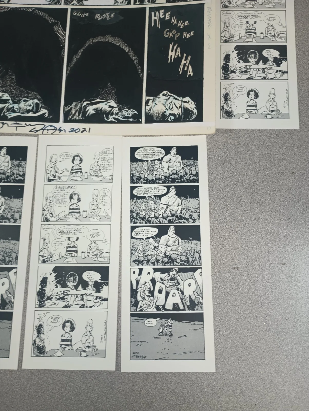William Francis Loebs — 1980s William Francis Loebs Comic Strip & Postcard Autographed Lot, изображение 3