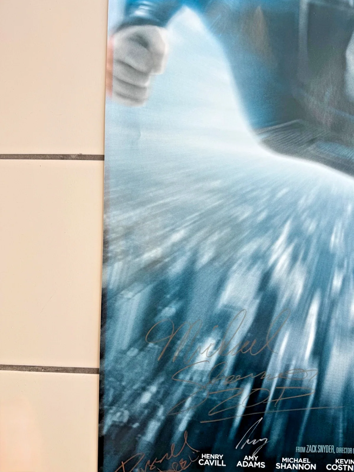 MAN OF STEEL Movie Poster 27x40 Autographed/Signed by Cast & Director (2013), изображение 5