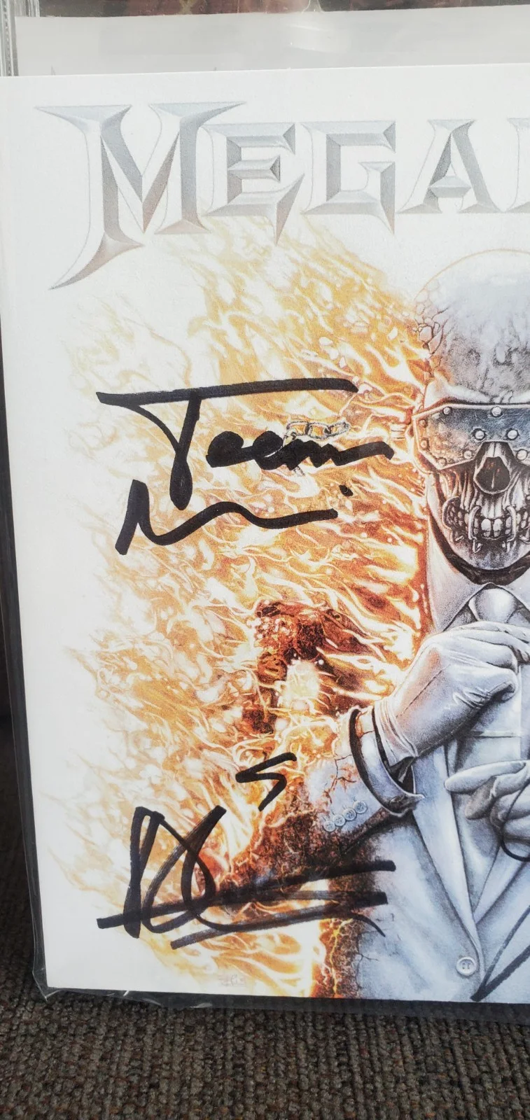 MEGADETH SIGNED CD 2026 Dave Mustaine vinyl metallica metal slayer guitar maiden, изображение 3