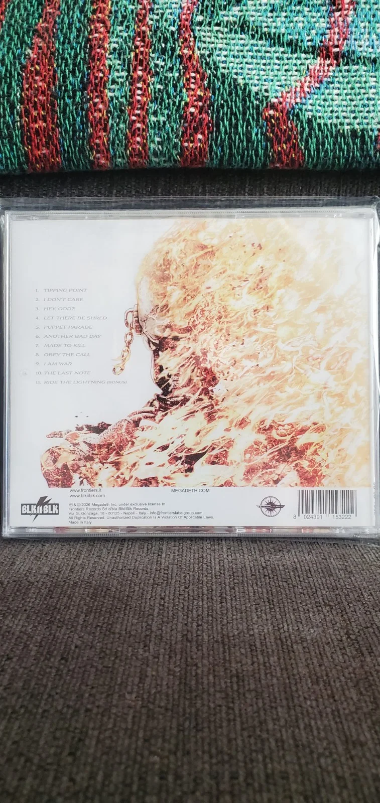 MEGADETH SIGNED CD 2026 Dave Mustaine vinyl metallica metal slayer guitar maiden, изображение 4