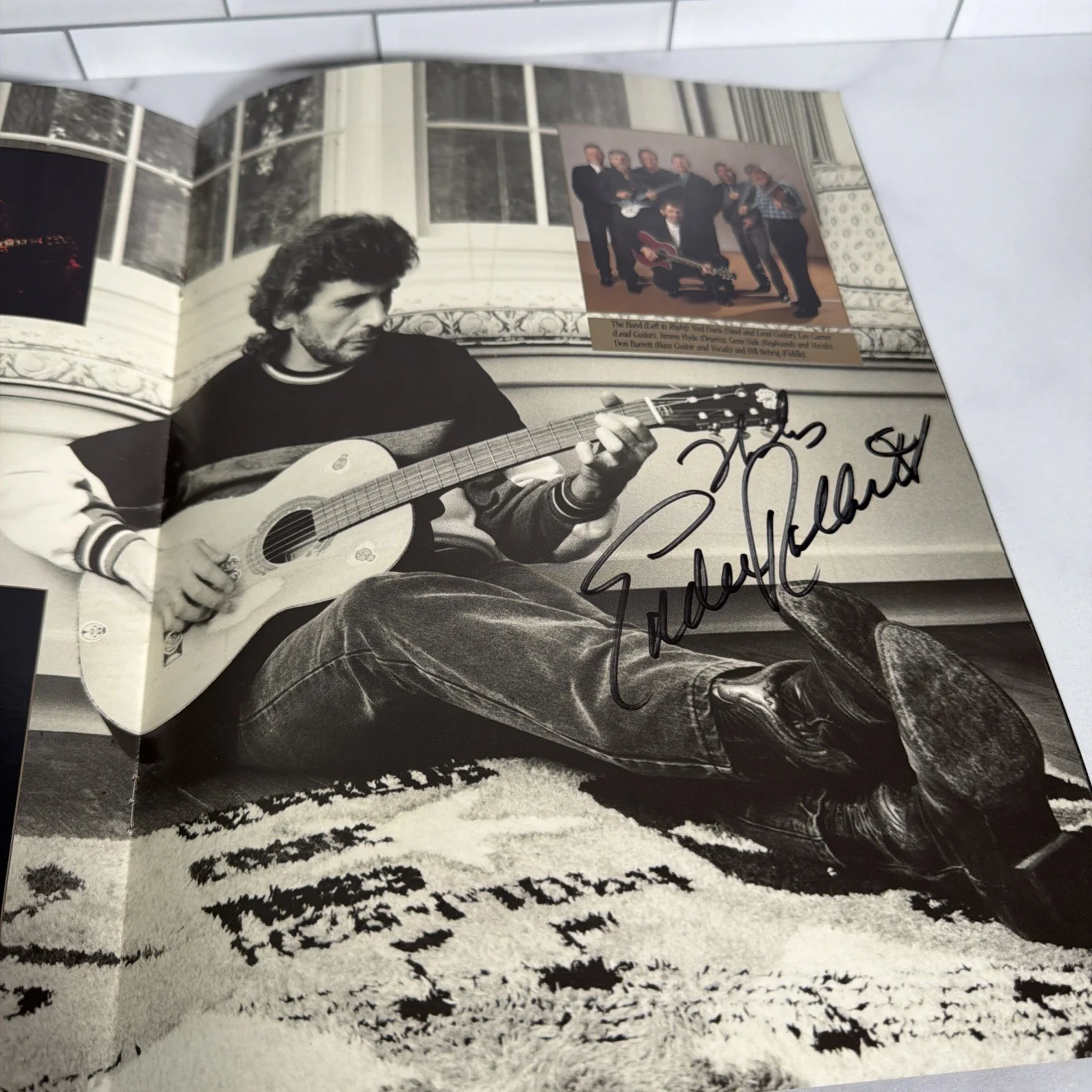 Eddie Rabbitt Signed Autographed Concert Program 1990, image 3