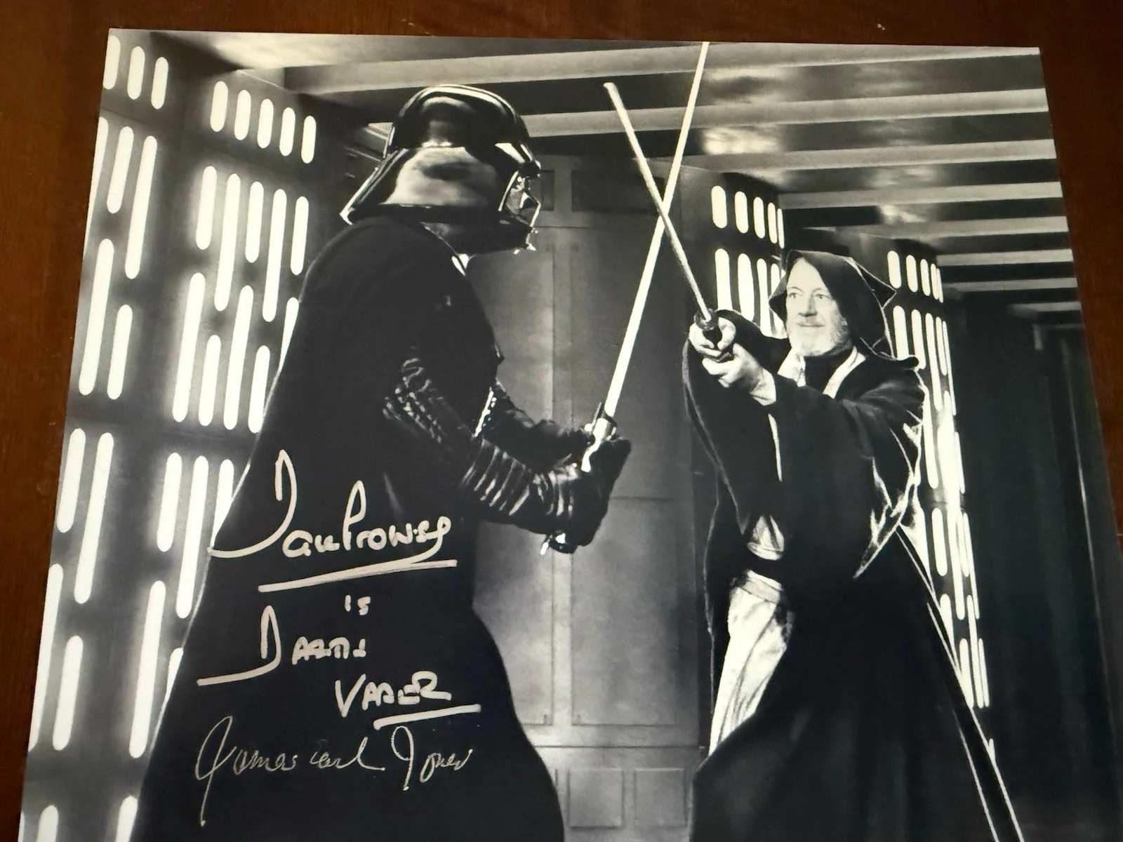 Dual Signed Dave Prowse Darth Vader James Earl Jones Star Wars 8x10 JSA COA, изображение 2