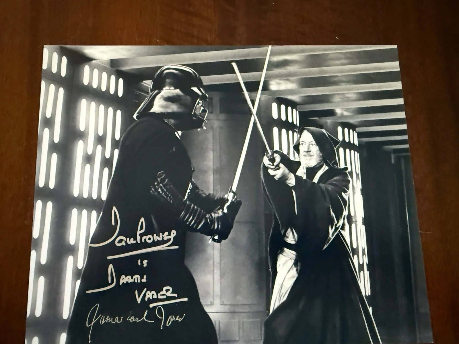 Dual Signed Dave Prowse Darth Vader James Earl Jones Star Wars 8x10 JSA COA, изображение 3