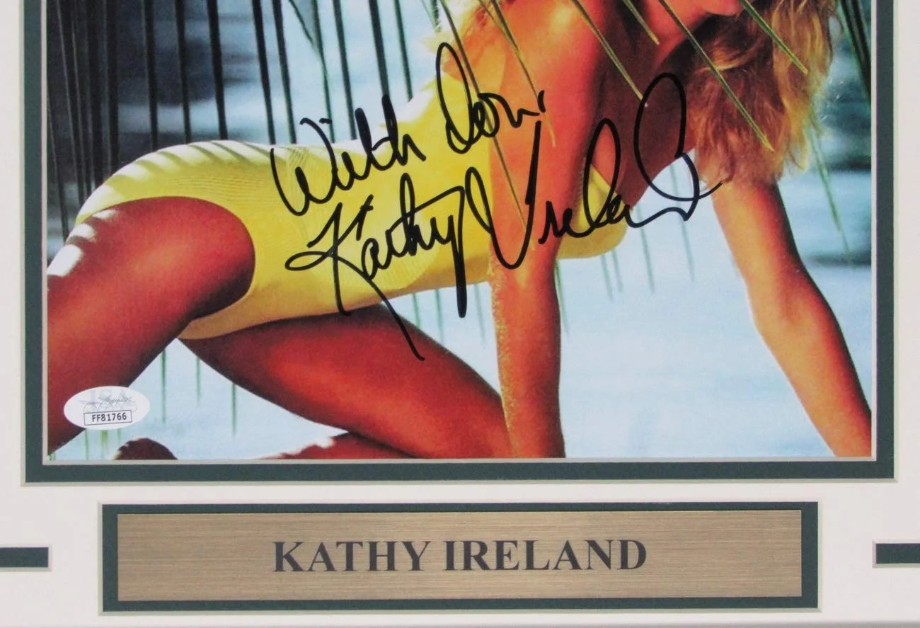 Kathy Ireland Actress Signed/Autographed 8x10 Photo Framed JSA 155607, изображение 3
