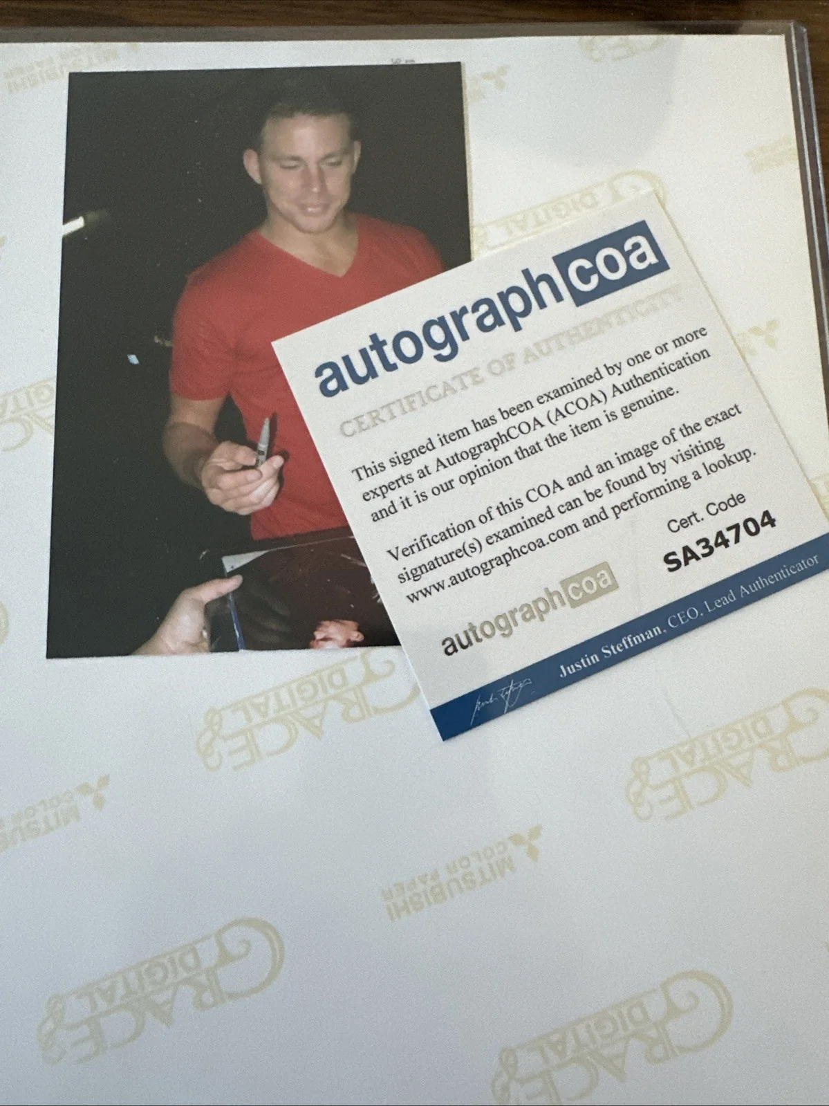 Channing Tatum Autograph 8x10 Photo GI Joe AutographsCOA, image 5