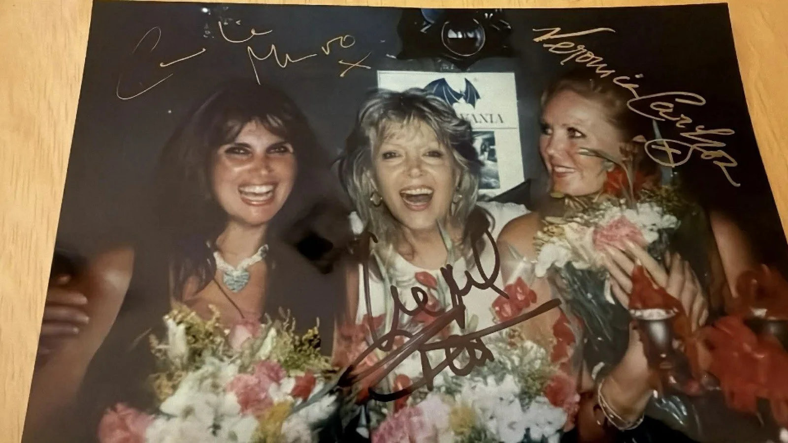 Ingrid Pitt, Veronica Carlson & Caroline Munro Autographed -Hammer Horror Gals, изображение 2