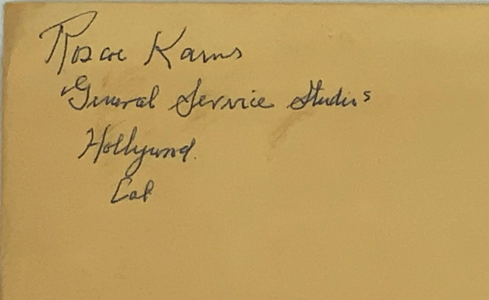 Roscoe Karns — Roscoe Karns Signed 8x10 Photo – 1962 Autograph w/ Envelope – Hennesey Actor, изображение 4